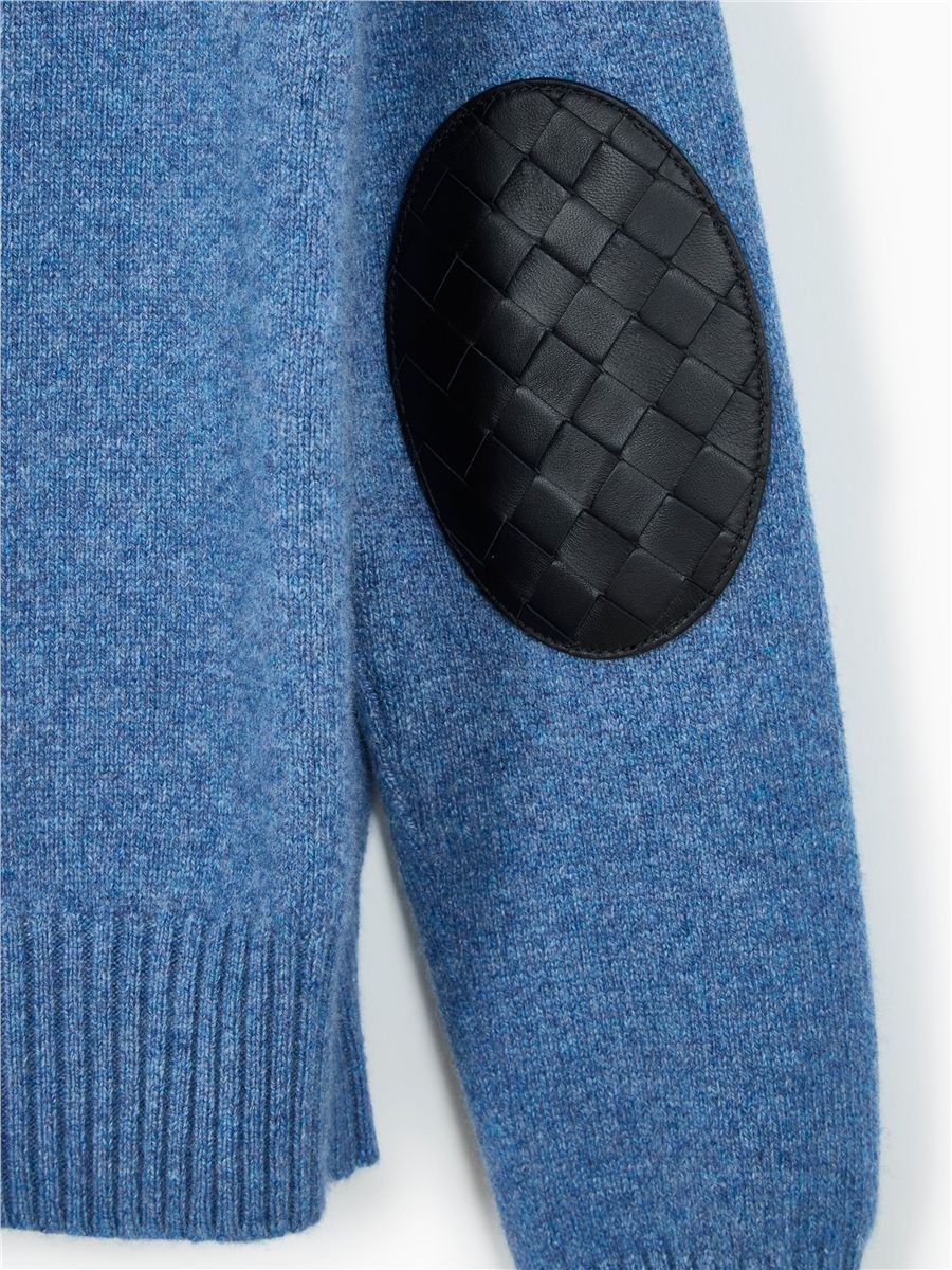 Cashmere Elbow-Patch Sweater-BOTTEGA VENETA-Verso