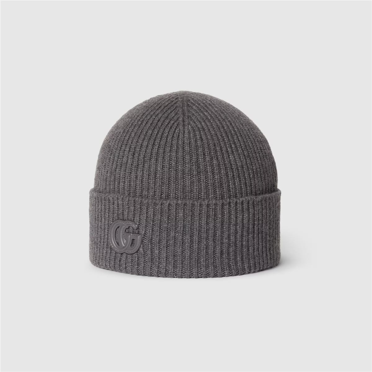 Cashmere Hat with Patch-GUCCI-Verso