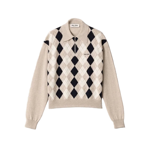 Miu Miu Cashmere Polo Sweater | Verso