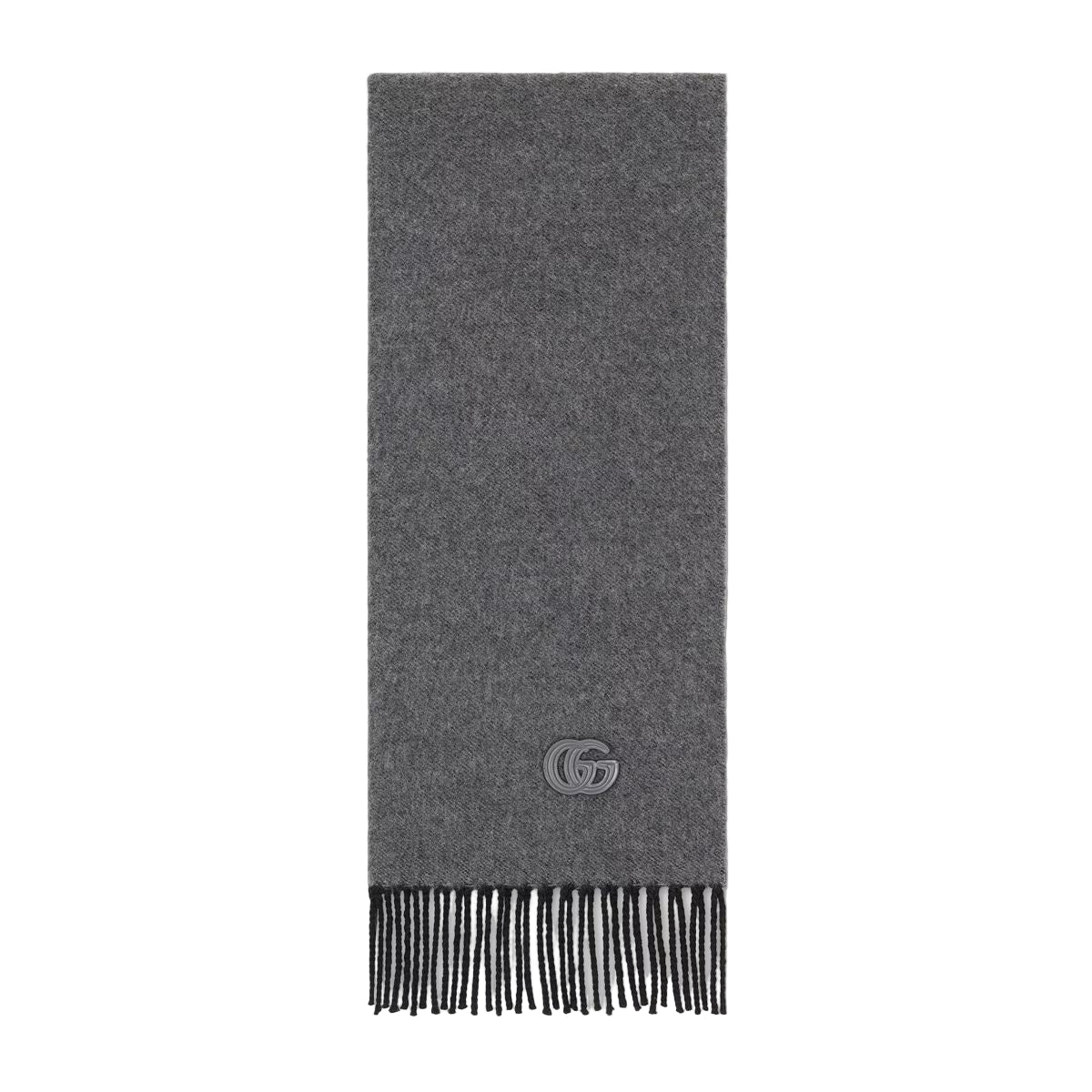 Cashmere scarf with patch-GUCCI-Verso
