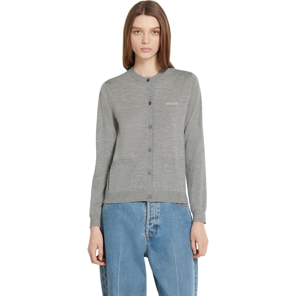 Cashmere Silk Cardigan-GUCCI-Verso