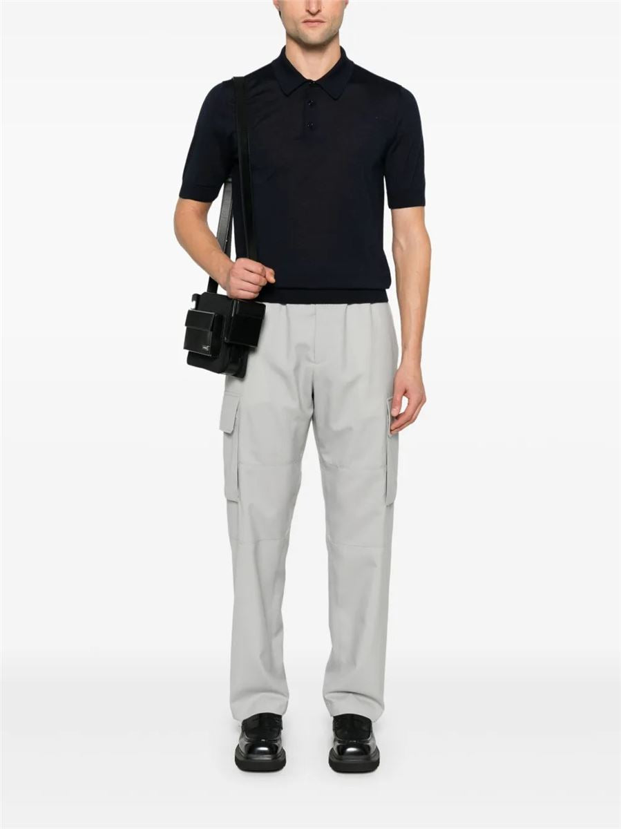 Cashmere-silk Polo Shirt-DOLCE & GABBANA-Verso