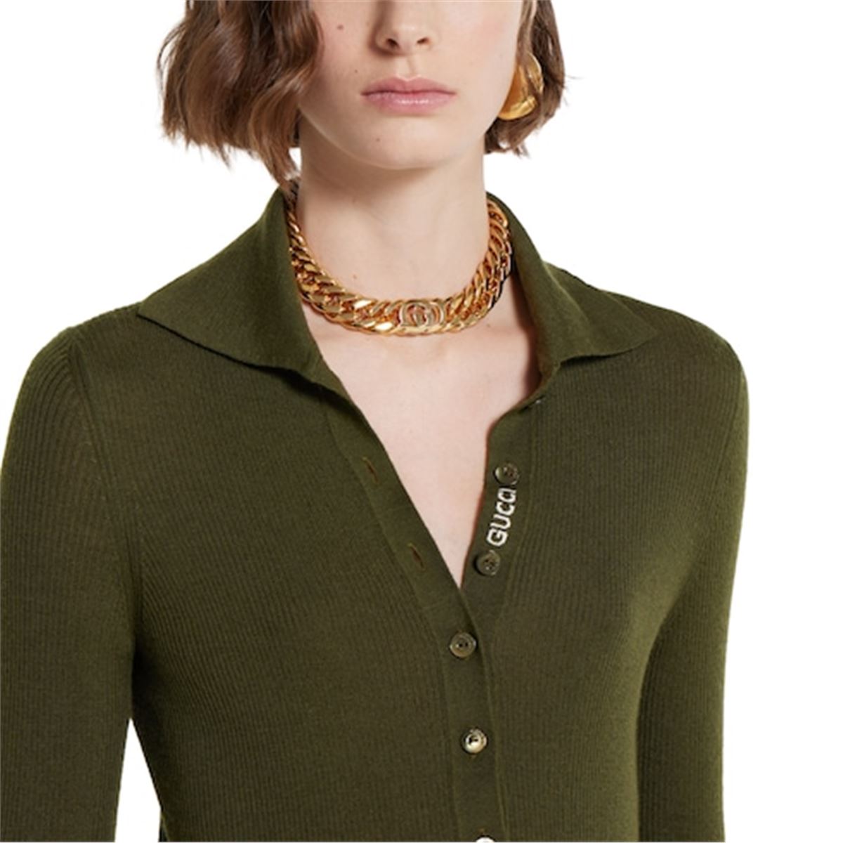 cashmere silk top with embroidery-GUCCI-Verso