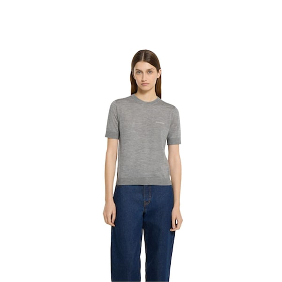 cashmere silk top with intarsia-GUCCI-Verso