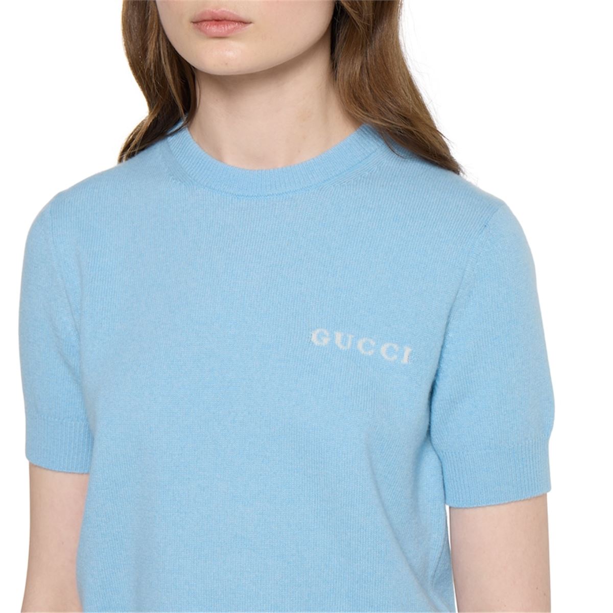 CASHMERE TOP WITH INTARSIA-GUCCI-Verso