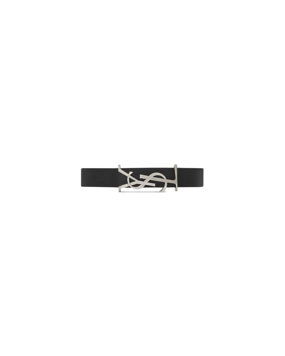 CASSANDRE BRACELET IN LEATHER -  SAINT LAURENT -  Verso
