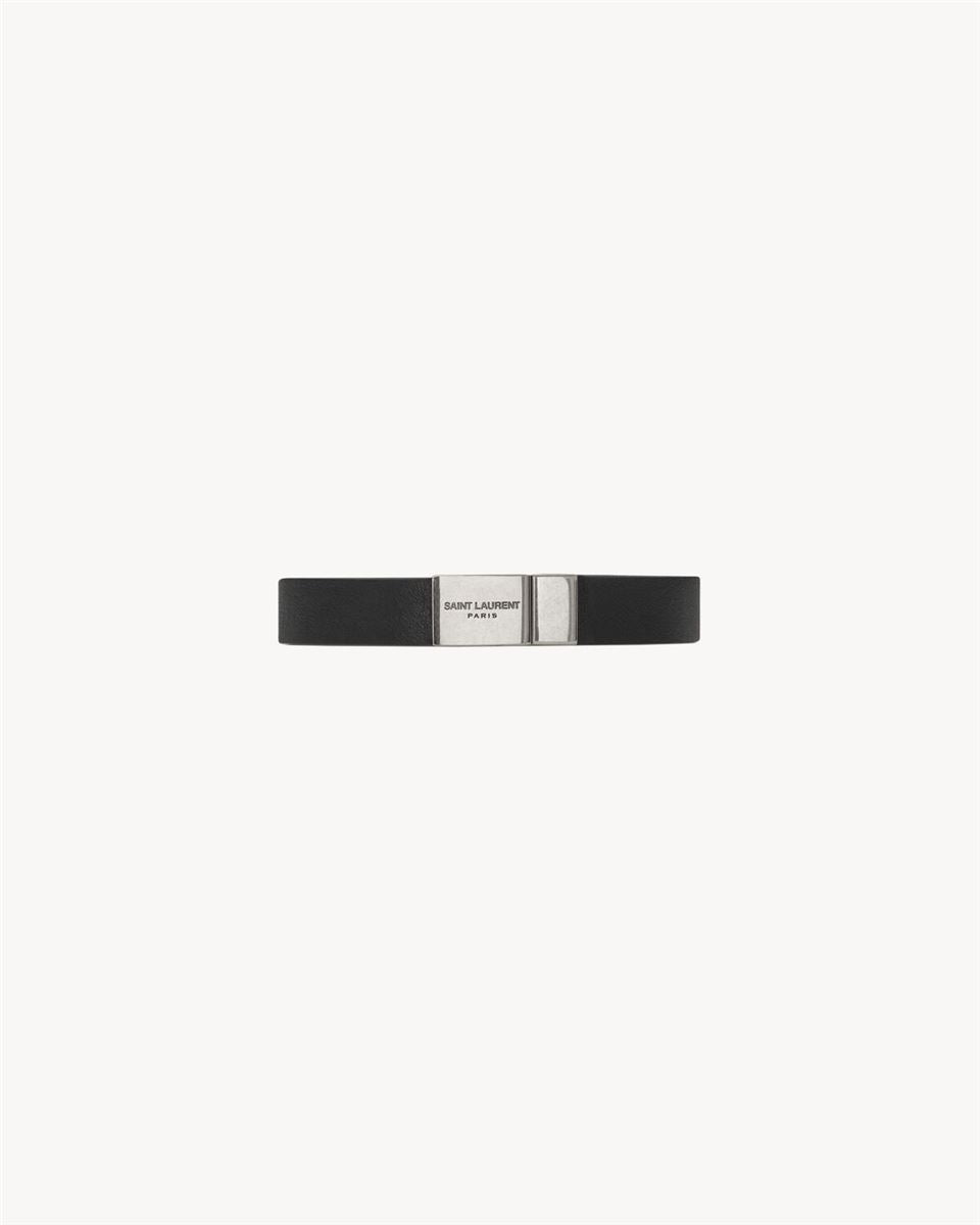 CASSANDRE BRACELET IN LEATHER -  SAINT LAURENT -  Verso