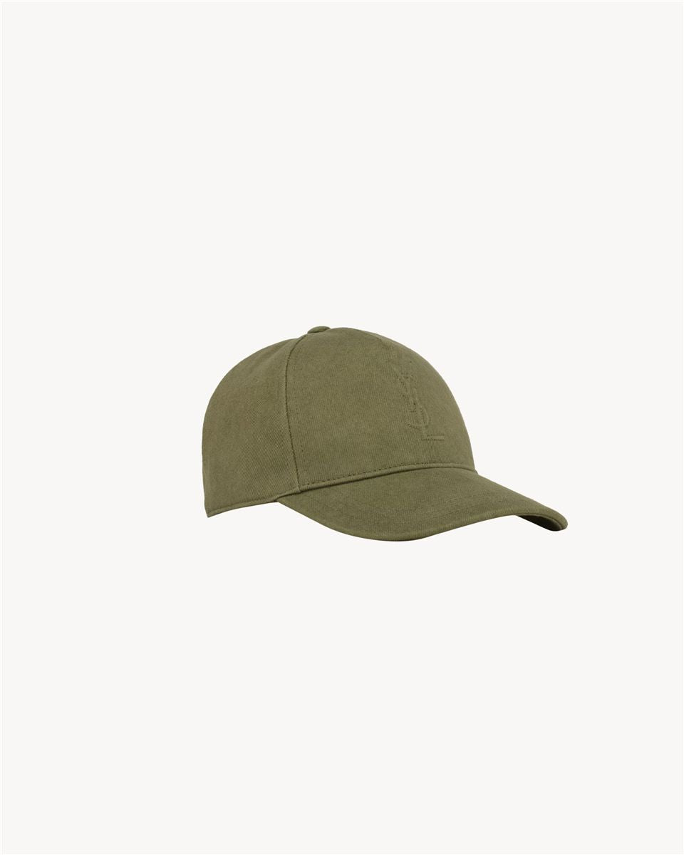 Cassandre cap in cotton denim twill-SAINT LAURENT-Verso
