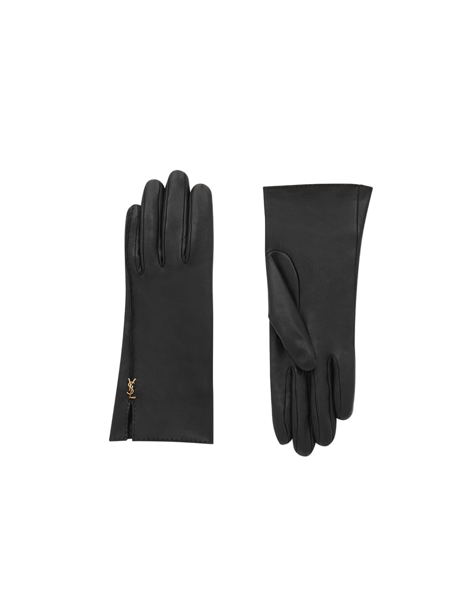Cassandre gloves in leather-SAINT LAURENT-Verso