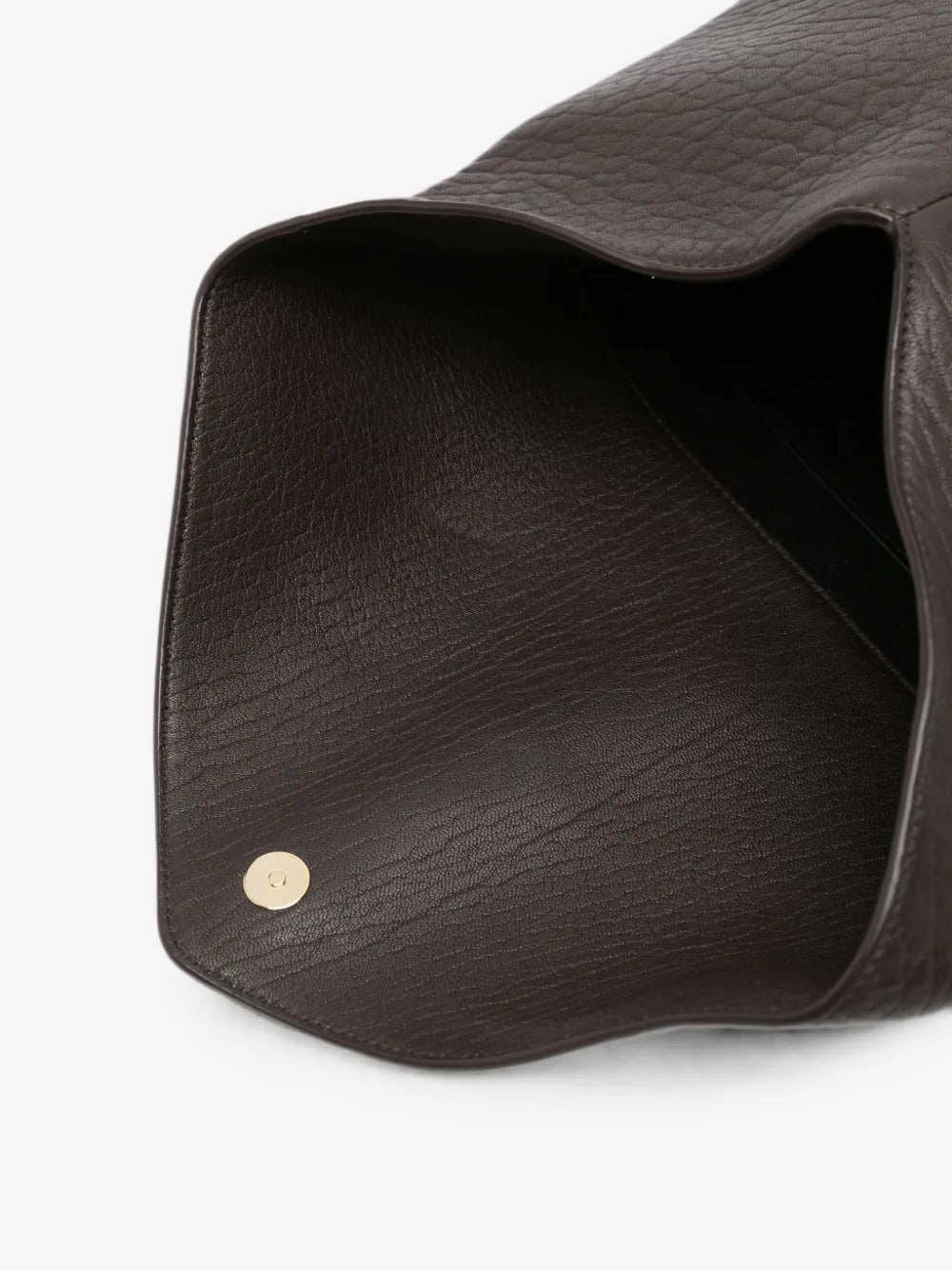 Cassandre Grained-Leather Clutch Bag-SAINT LAURENT-Verso