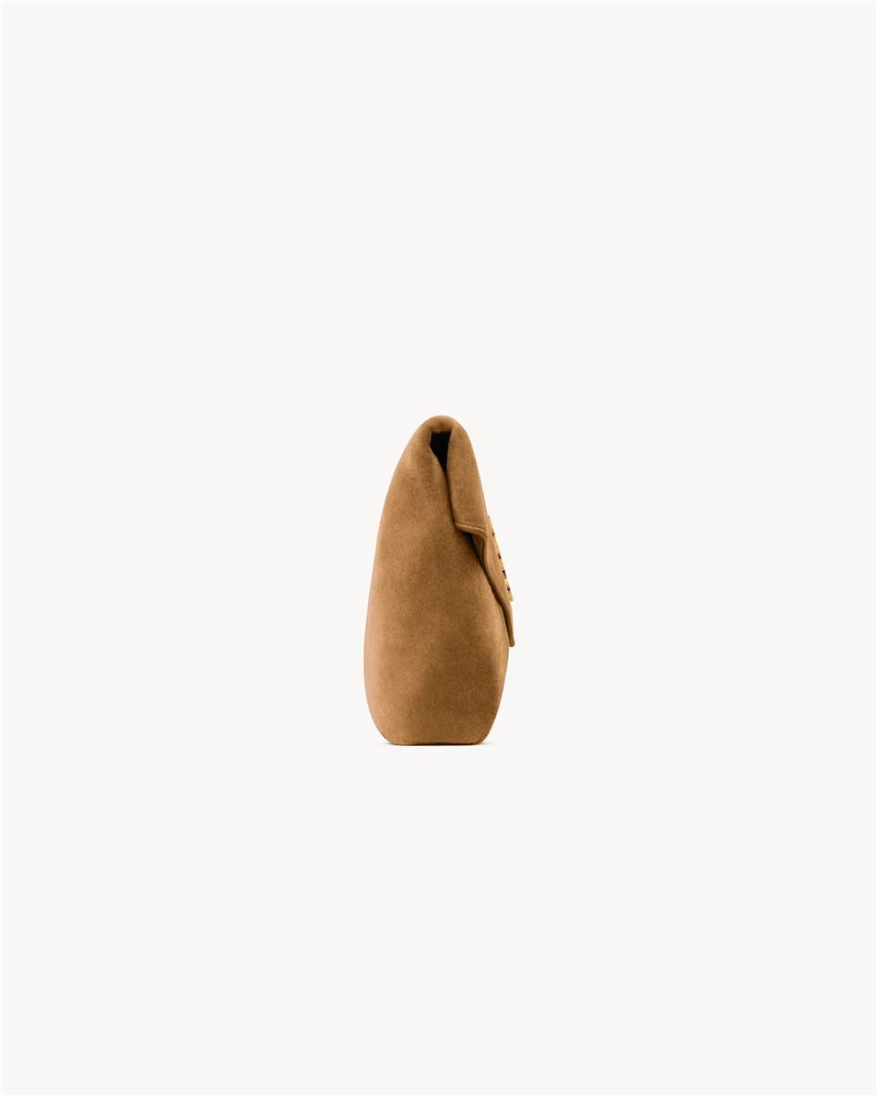 Cassandre Large Envelope Pouch in Suede-SAINT LAURENT-Verso