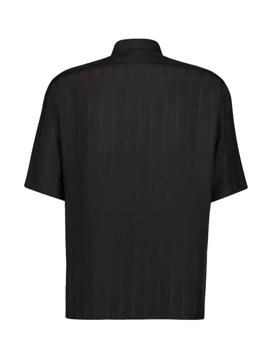CASSANDRE STRIPED ORGANIC SILK SHIRT SAINT LAURENT