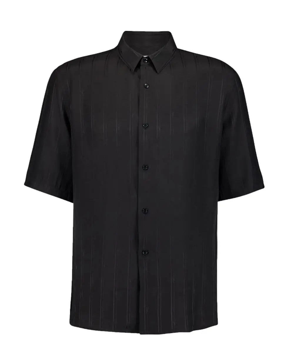 CASSANDRE STRIPED ORGANIC SILK SHIRT SAINT LAURENT