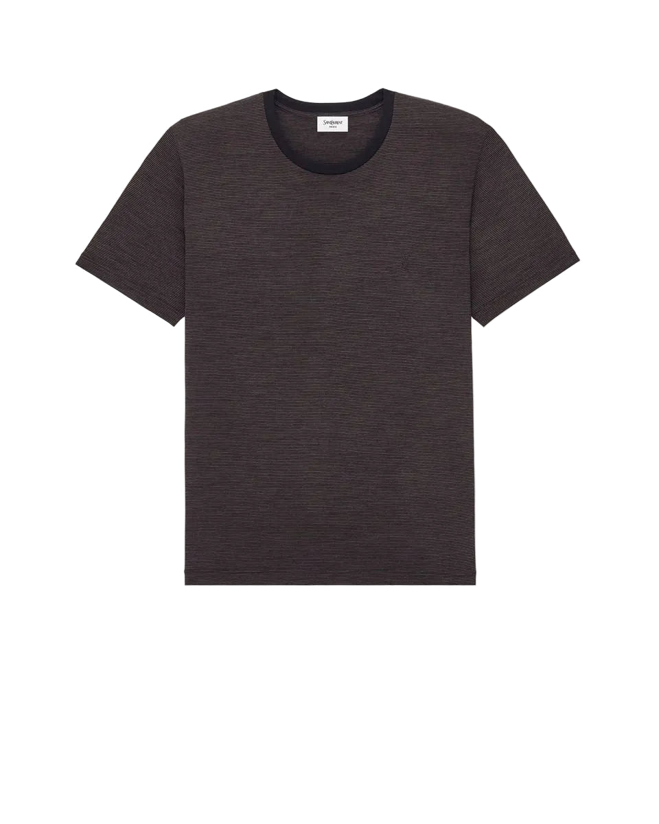 Cassandre t-shirt in striped wool-SAINT LAURENT-Verso