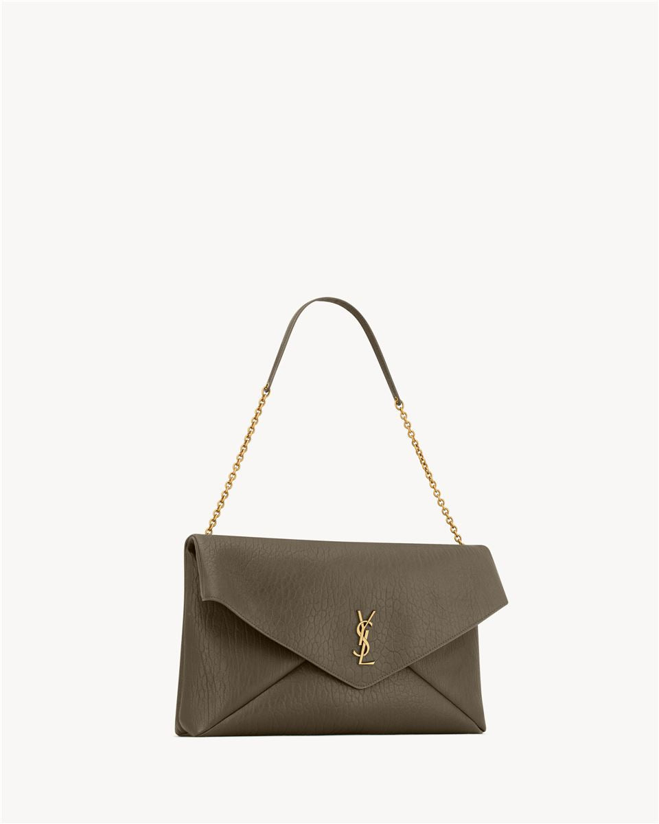 cassandre xxl envelope pouch on chain in lambskin-SAINT LAURENT-Verso