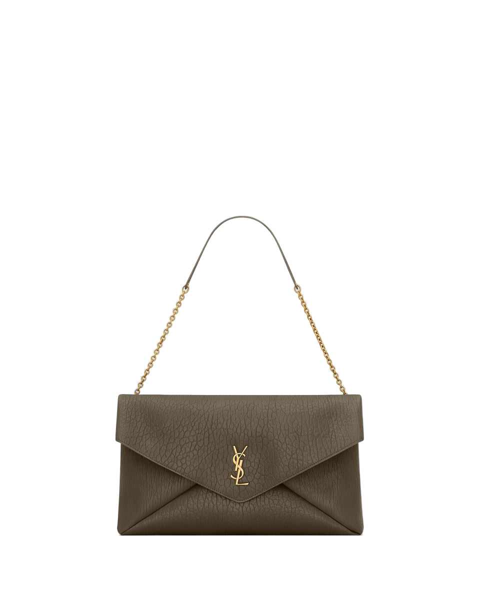 cassandre xxl envelope pouch on chain in lambskin-SAINT LAURENT-Verso