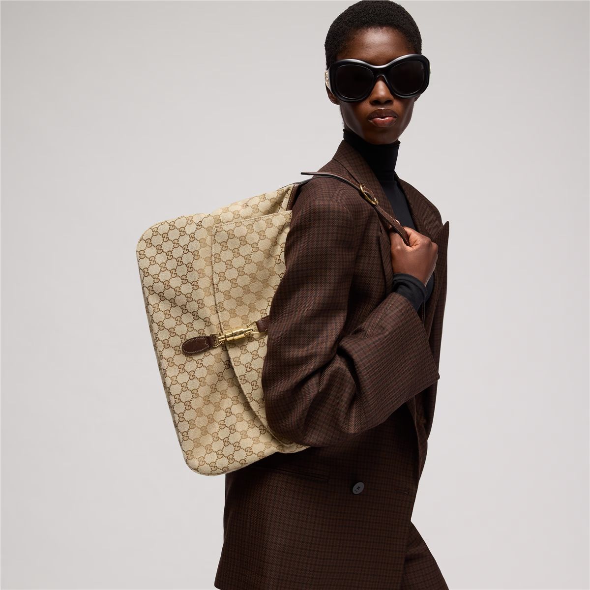 Jackie flap large crossbody bag-GUCCI-Verso