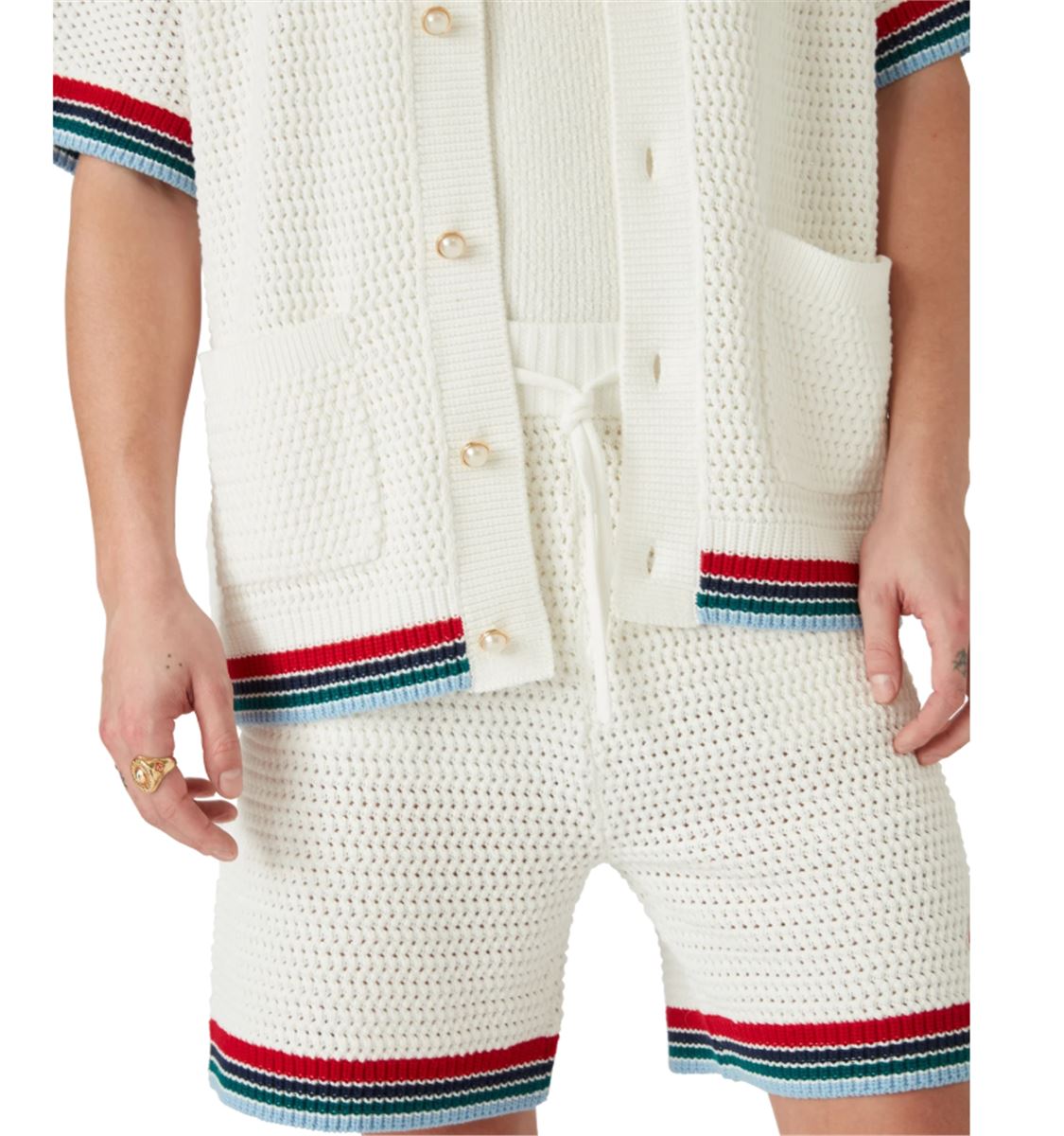 CROCHET SPORTY SHORTS - CASABLANCA - Verso
