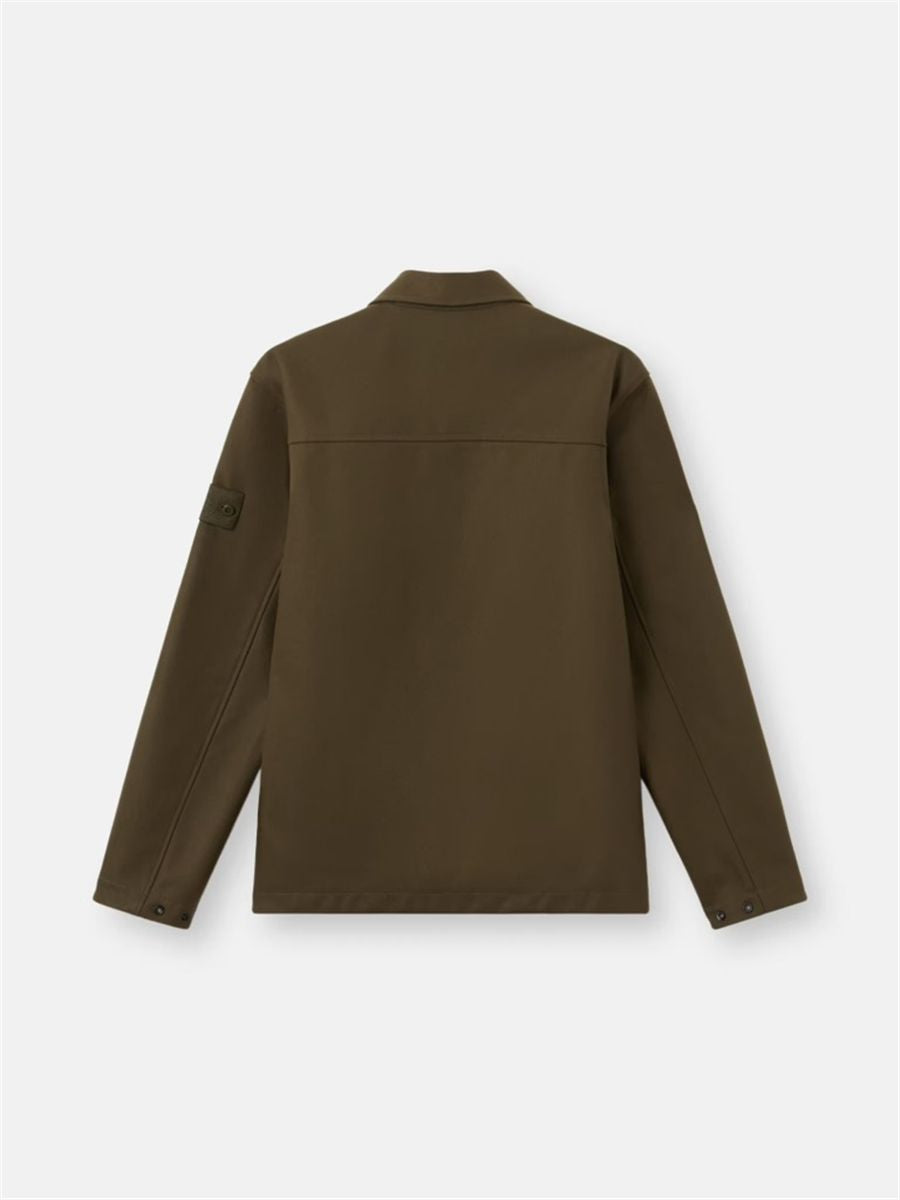 Regular-fit overshirt with chest pocket