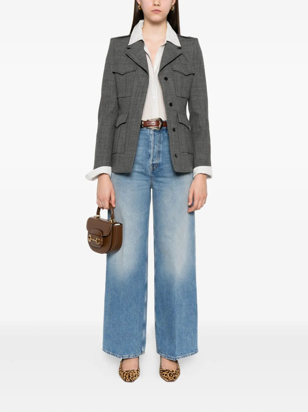 Logo-patch jeans