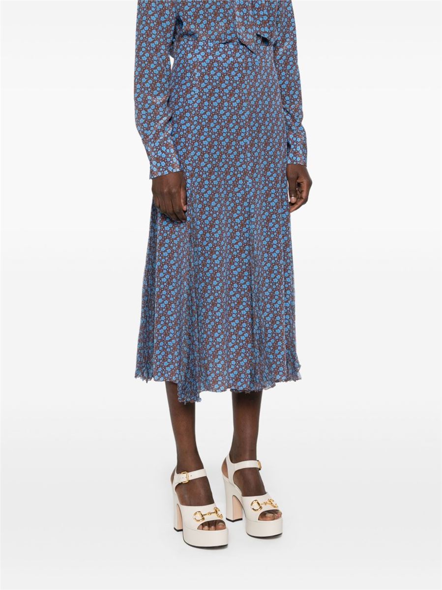 FLORAL-PRINT SKIRT -  ERMANNO SCERVINO - Verso
