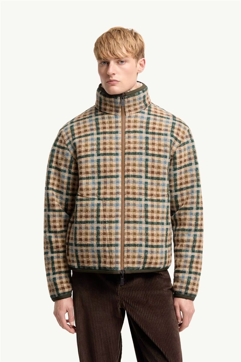 Reversible teddy zip-up sweatshirt