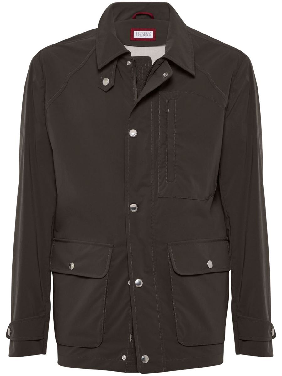 RAGLAN-SLEEVE FIELD JACKET -  BRUNELLO CUCINELLI -  Verso