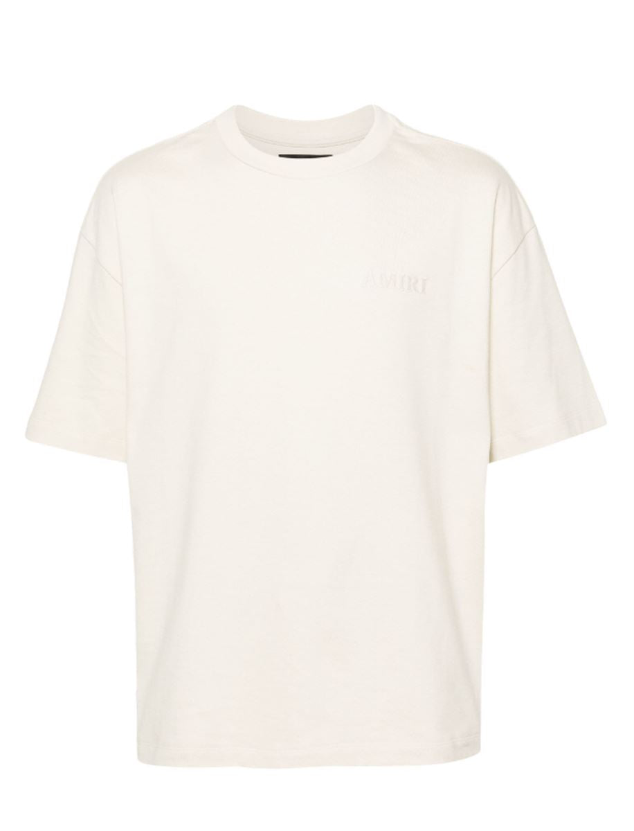 LOGO-EMBROIDERED COTTON T-SHIRT AMIRI