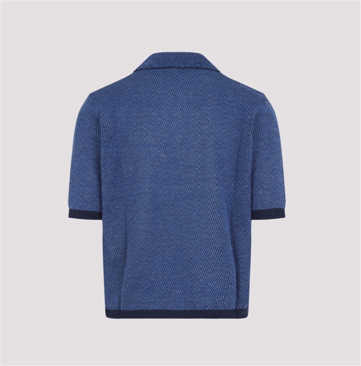 LINEN-COTTON T-SHIRT - BOTTEGA VENETA - Verso