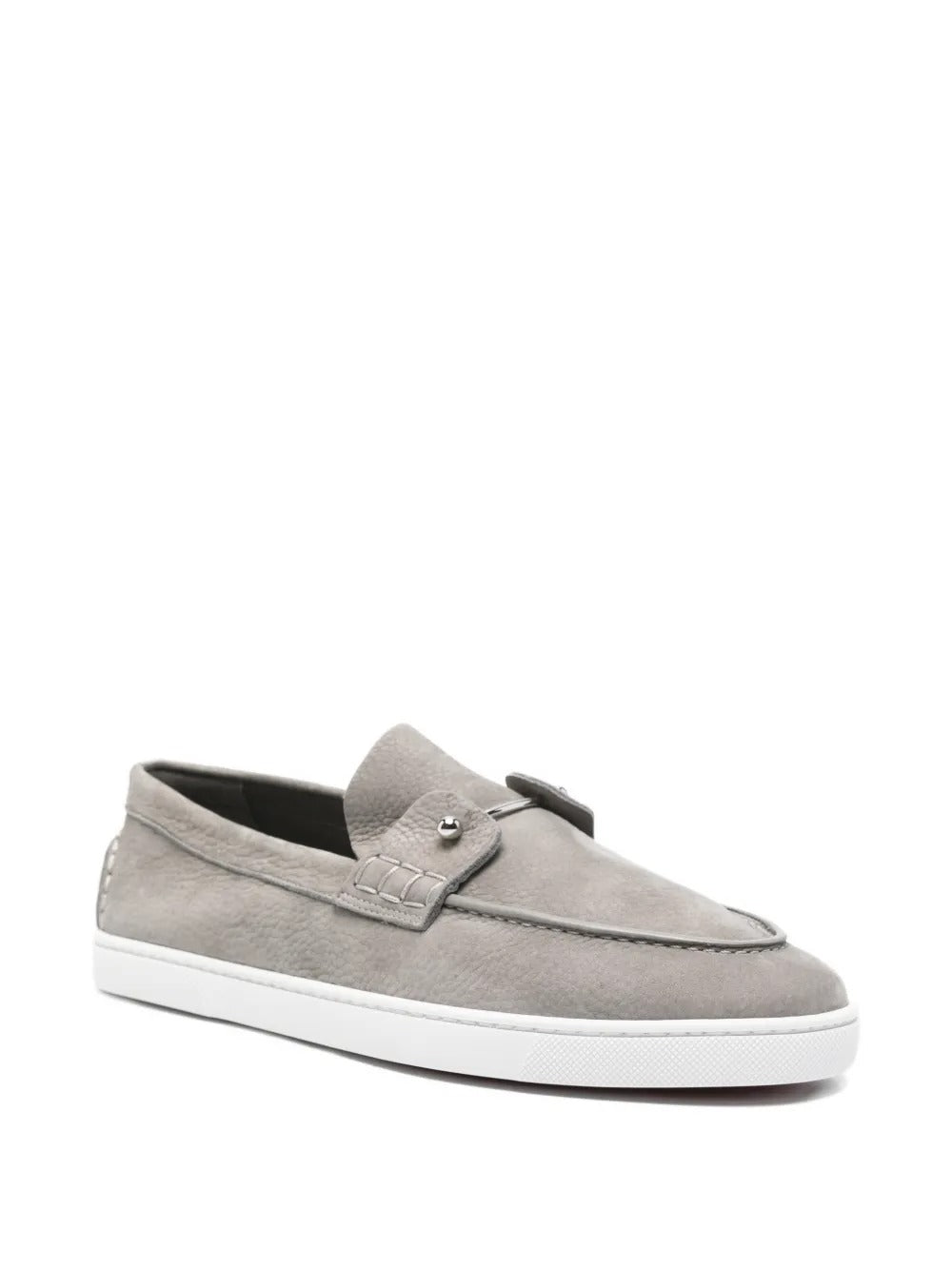 Chambeliboat pebbled metal-bar loafers-LOUBOUTIN-Verso