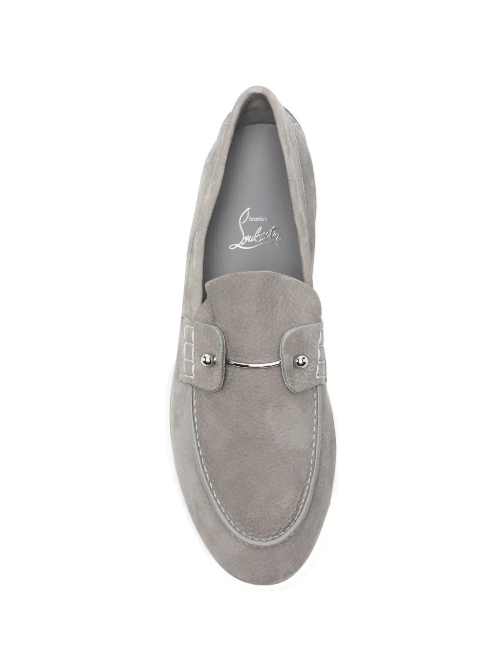 Chambeliboat pebbled metal-bar loafers-LOUBOUTIN-Verso
