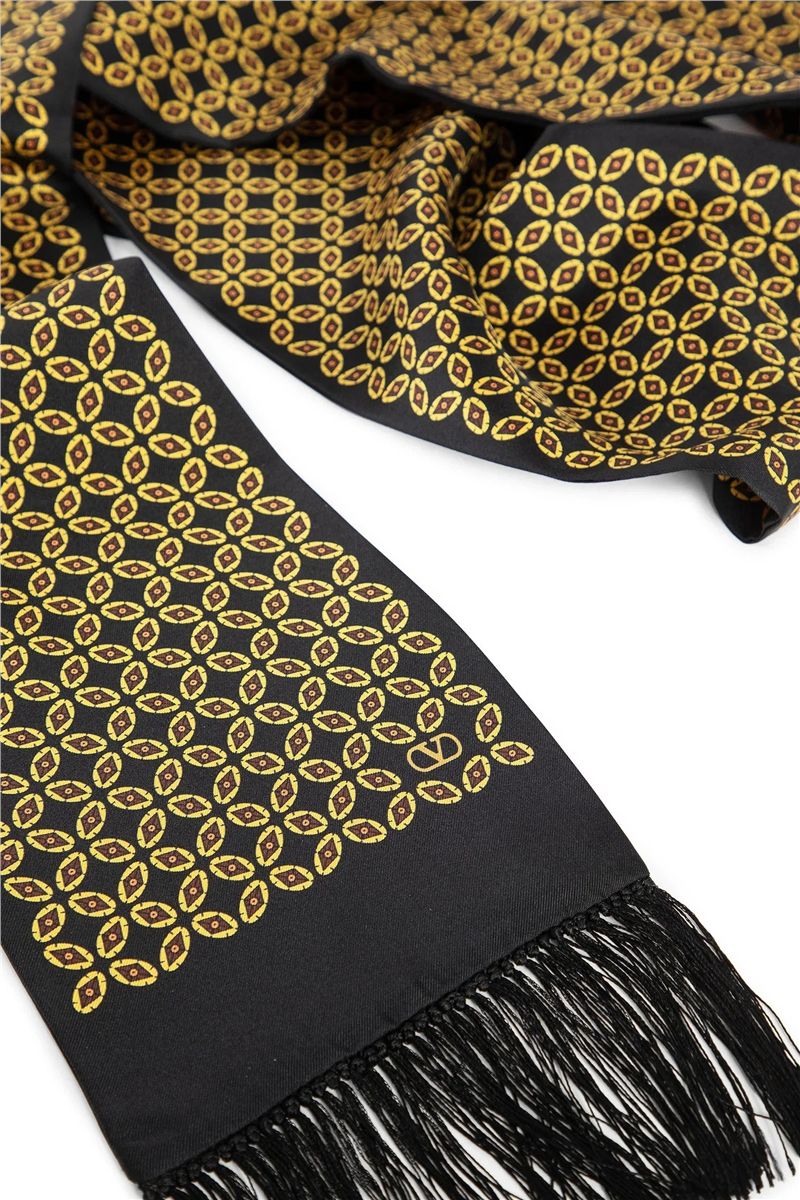 Chamber silk fringed sacrf-VALENTINO-Verso