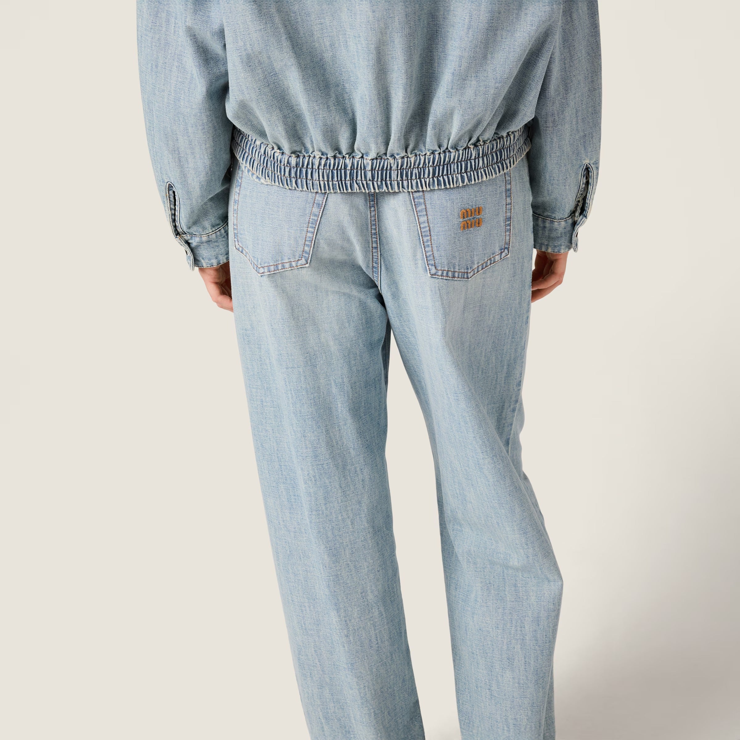 Chambray jeans-MIU MIU-Verso