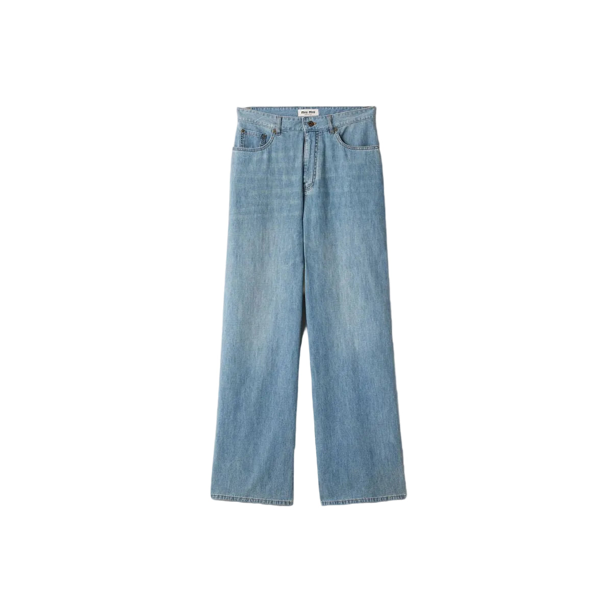 Chambray pants-MIU MIU-309380-25-Verso