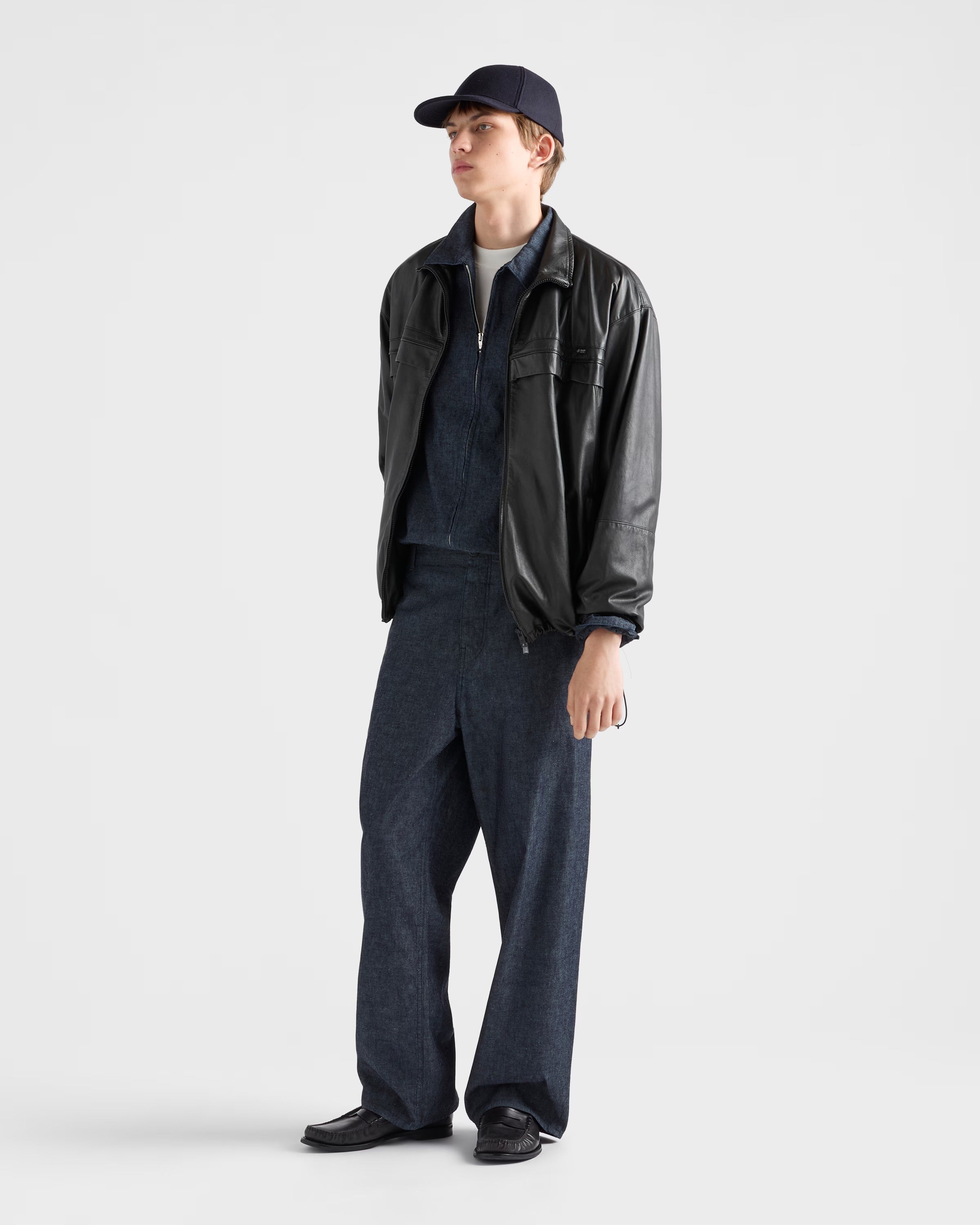 Chambray pants-PRADA-Verso