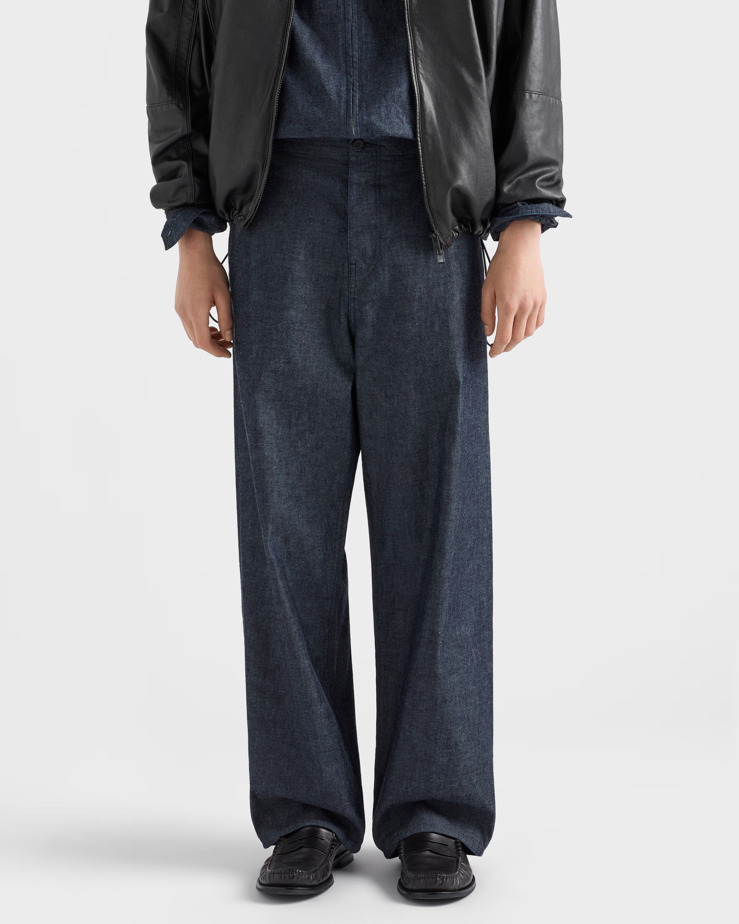 Chambray pants-PRADA-Verso