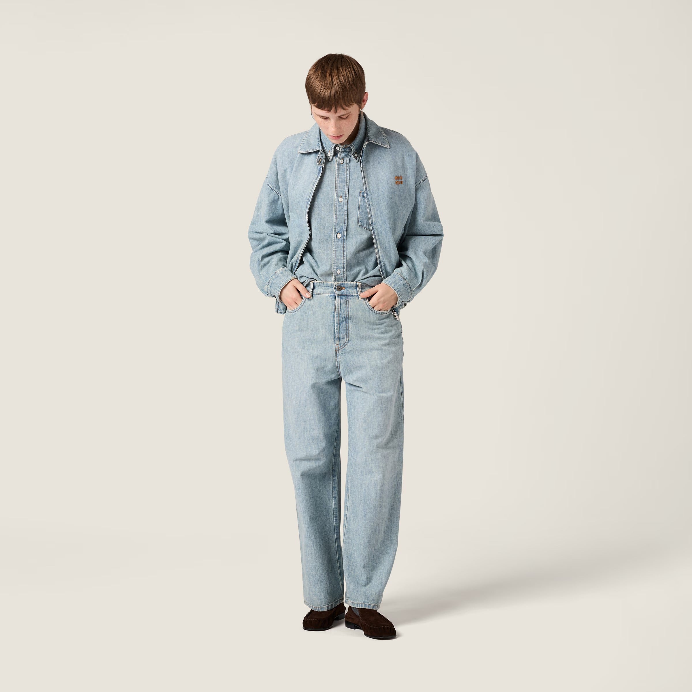 Chambray shirt-MIU MIU-Verso