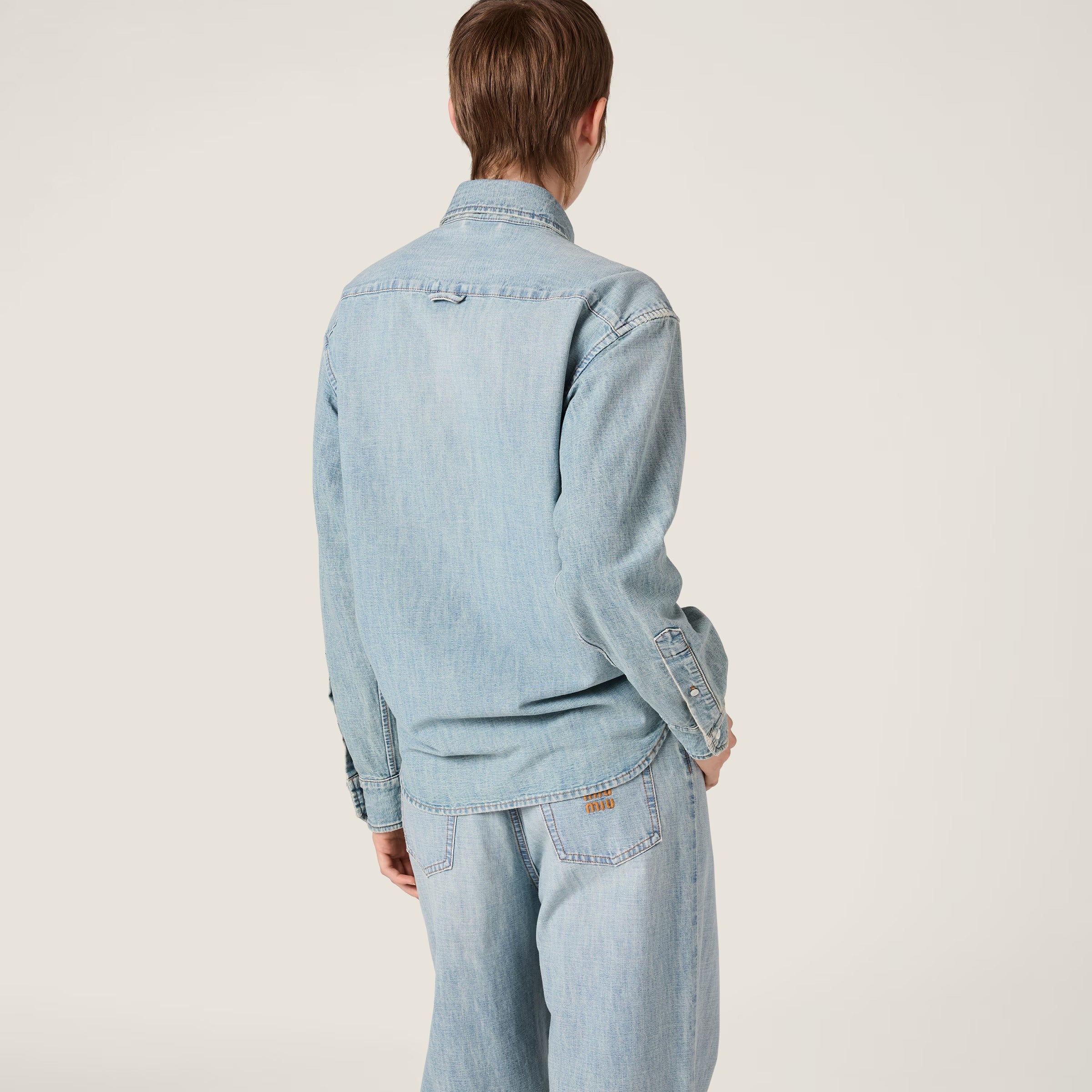 Chambray shirt-MIU MIU-Verso