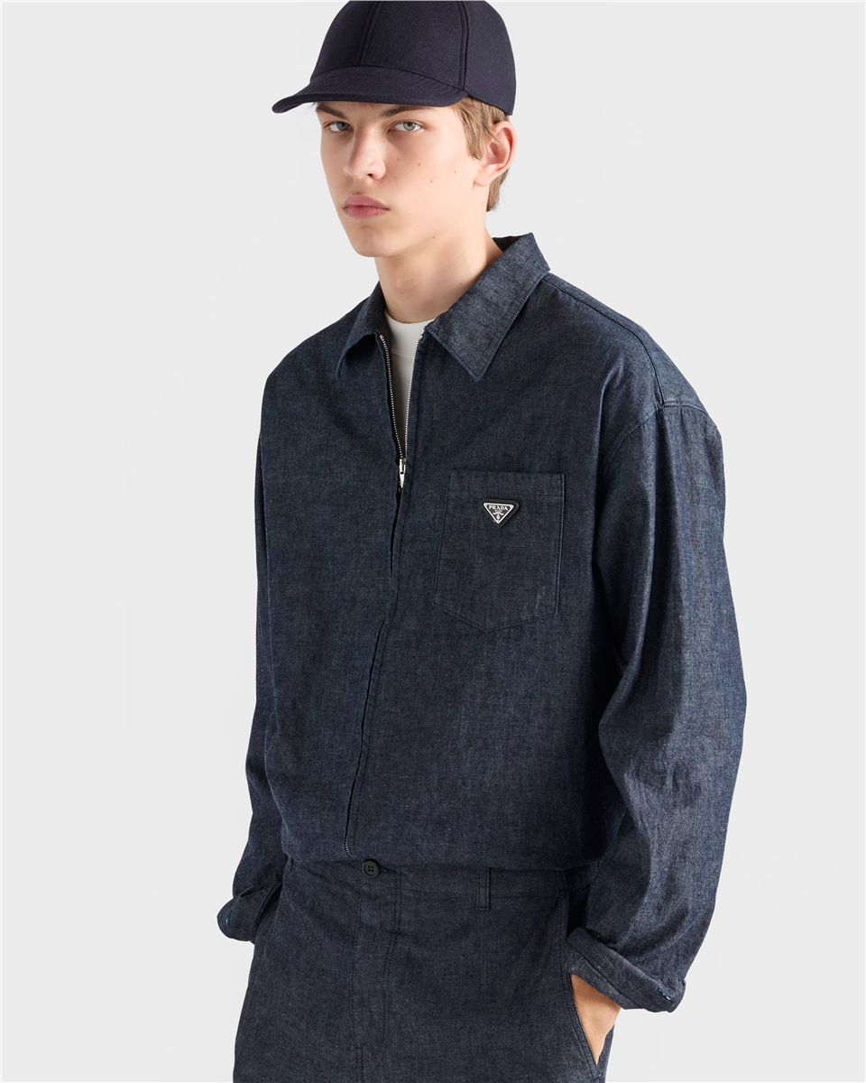 Chambray shirt-PRADA-Verso
