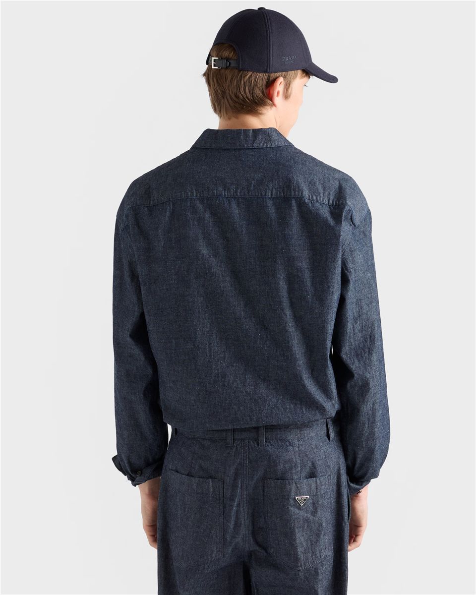 Chambray shirt-PRADA-Verso