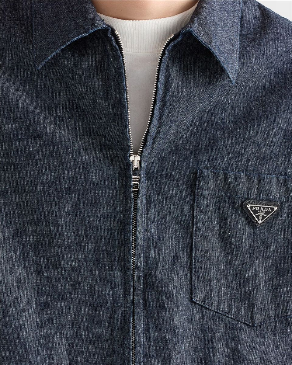 Chambray shirt-PRADA-Verso