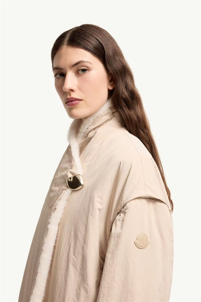 Chardonneret 2-in-1 reversible teddy down jacket-MONCLER-Verso