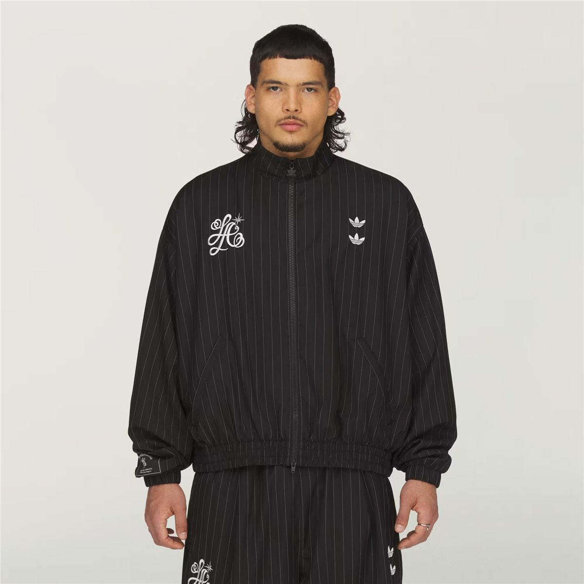 Chavarria pinstripe track jacket-ADIDAS ORIGINALS-Verso
