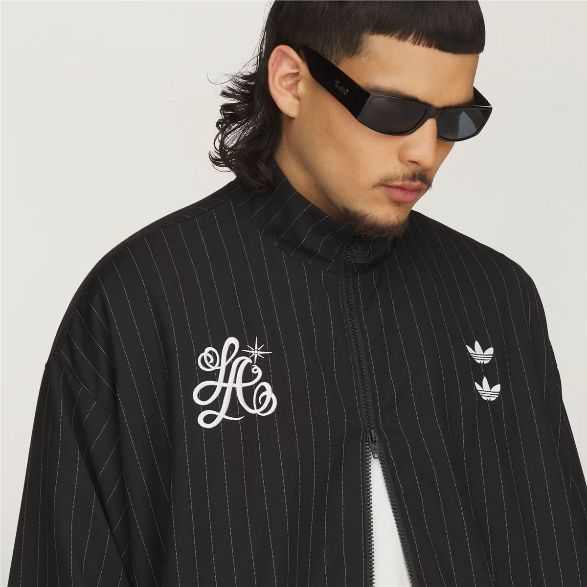 Chavarria pinstripe track jacket-ADIDAS ORIGINALS-Verso