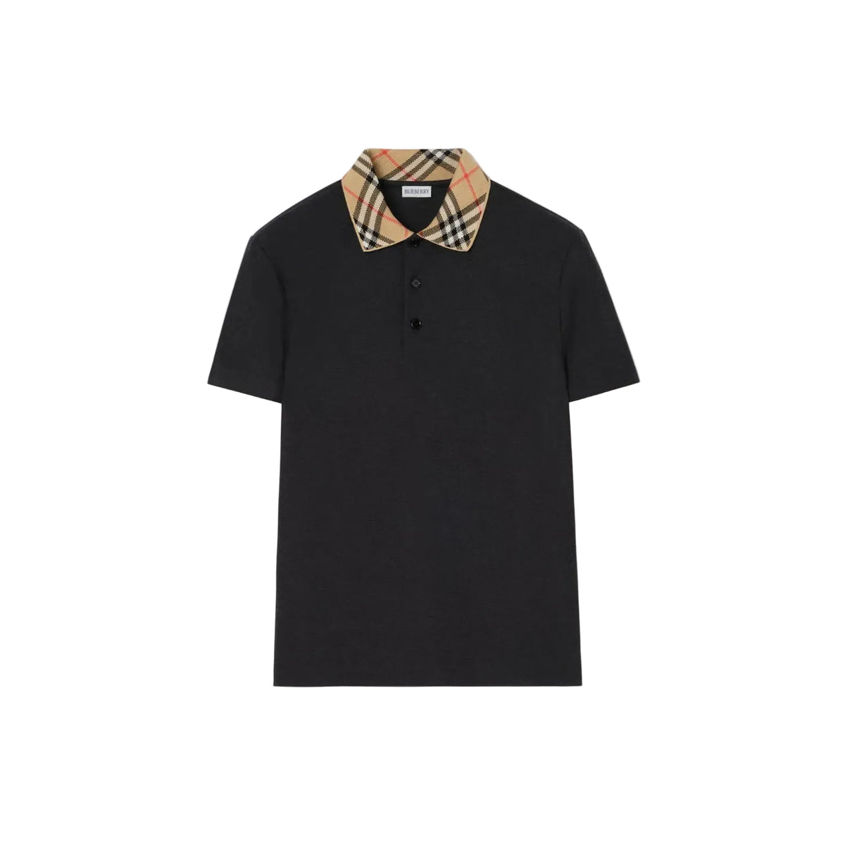 Check Collar Cotton Polo Shirt-BURBERRY-309895-S-Verso