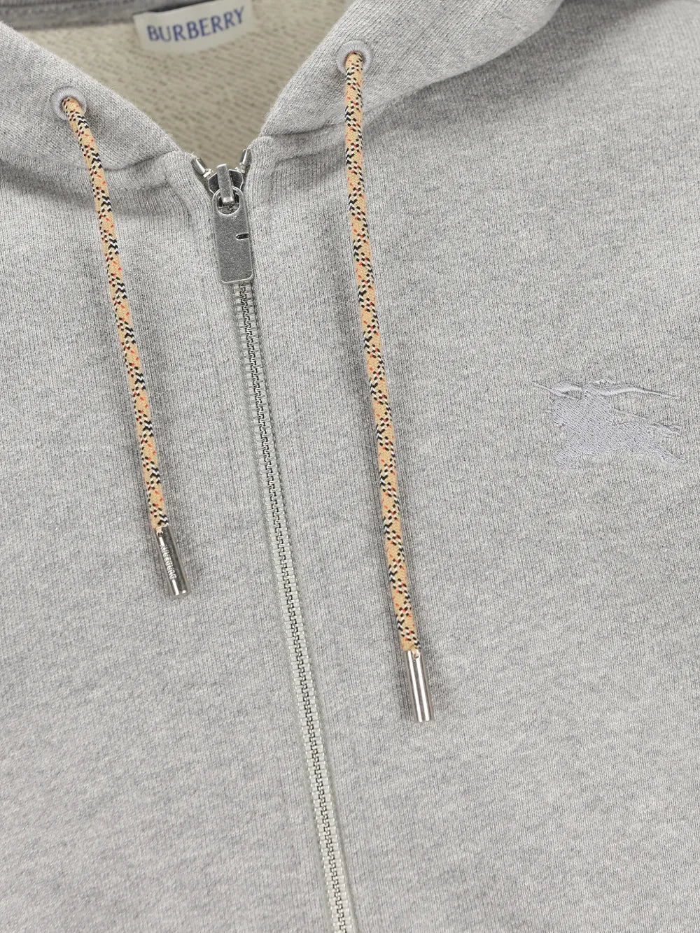 Check-detail hoodie-BURBERRY-Verso