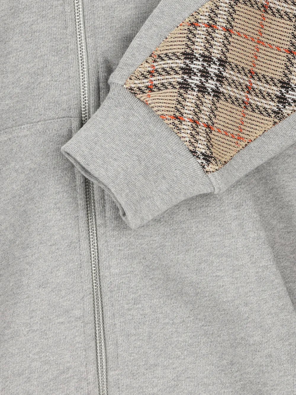 Check-detail hoodie-BURBERRY-Verso