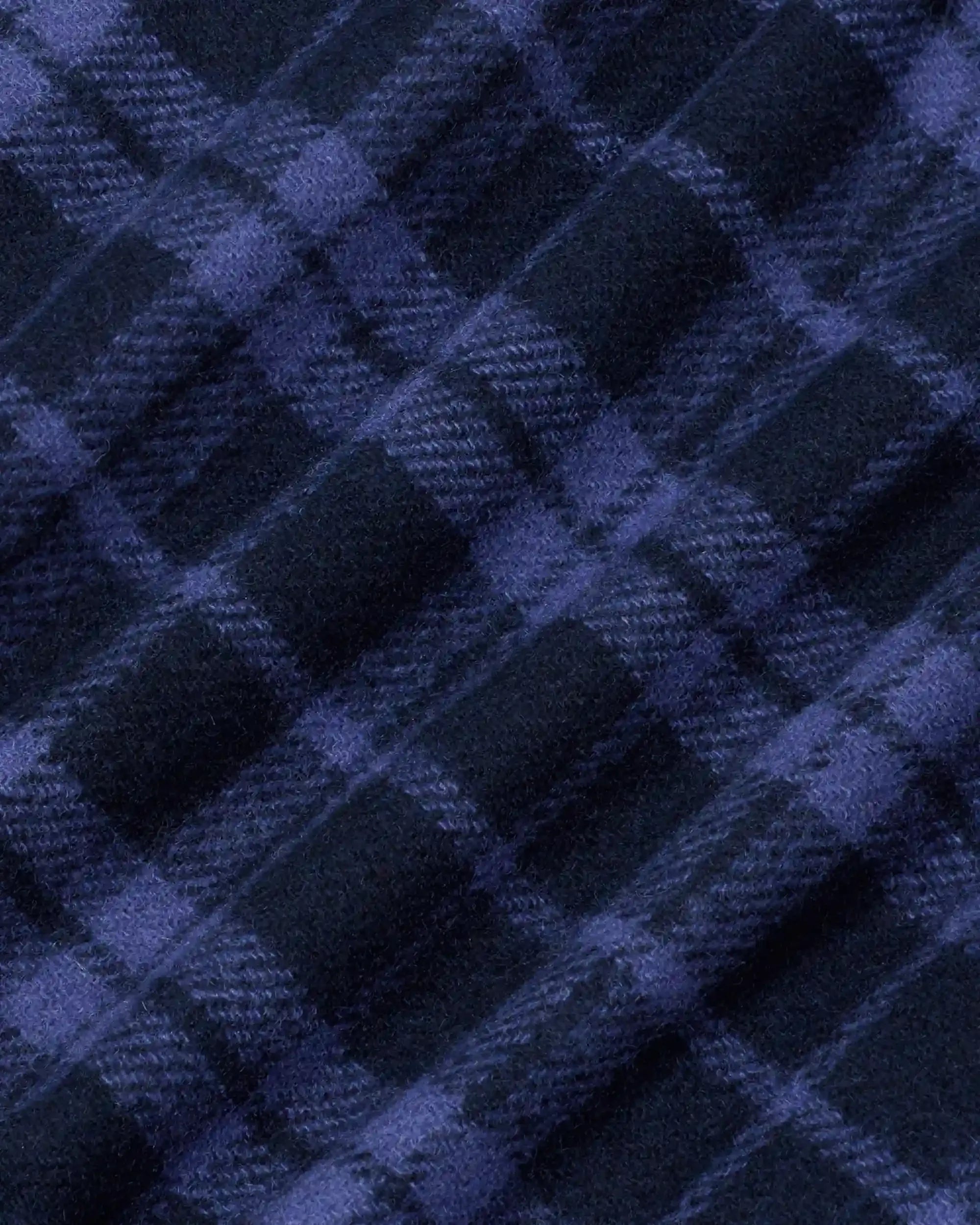 Check flannel jacket with slogan-DRÔLE DE MONSIEUR-Verso