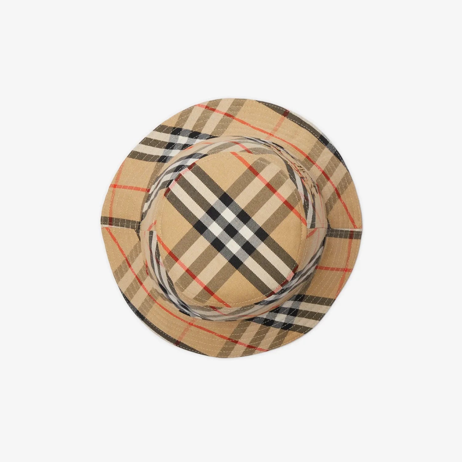 Check knight bucket hat-BURBERRY-Verso