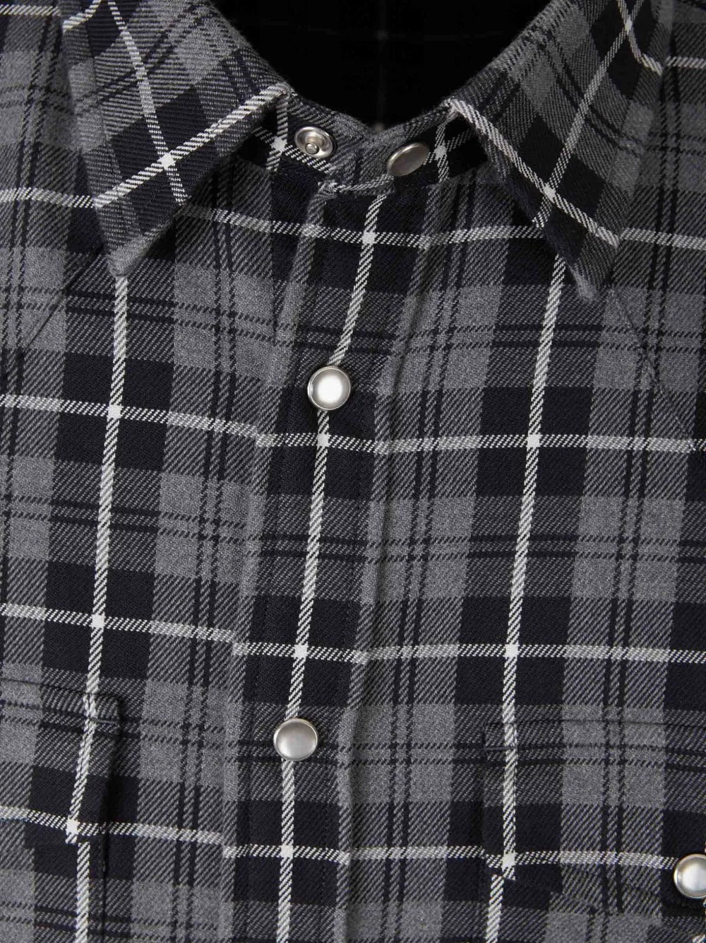 Check-pattern button-down shirt-TOM FORD-Verso